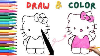 How to Draw Hello Kitty🎀: Kids Art Adventures | Easy Drawing | Magic Art 🎨