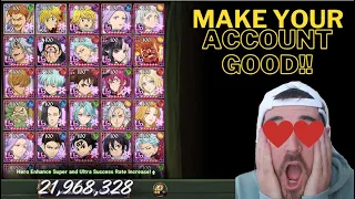 HOW TO BUILD A GREAT BOX!! ..IN MY OPINION.. (7DS Grand Cross // Account Building Guide/Walkthrough)