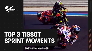 Top 3 #TissotSprint Moments! 💪 | 2023 #SanMarinoGP 🇸🇲