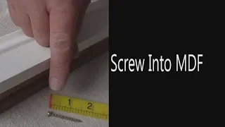 How To Drive A Screw Into MDF
