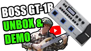 BOSS GT-1B Bass Effects Pedal Review, Unboxing, and DEMO - Bass Guitar FX