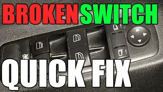 Mercedes Window Switch Quick Fix | DIY