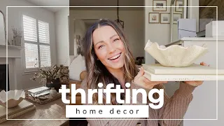 THRIFT WITH ME | High end home decor on a budget