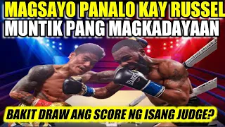 MAGSAYO PANALO KAY RUSSELL JR BY MD | DRAW PA ANG BIGAY NG ISANG JUDGE | ROUND BY ROUND