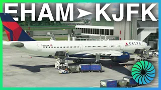 MSFS LIVE | Delta OPS! | EHAM-KJFK | HEADWIND A330-900neo | VATSIM |GSX PRO | TCA | #msfs2020