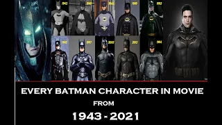 DC Batman movie Evolution from 1943 to 2021 || All DC batman movies actors from 1943 to 2021.