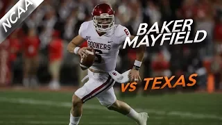 Baker Mayfield Highlights vs Texas // 17/27 302 Yards, 2 TDs // 10.14.17