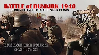 BATTLE OF DUNKIRK   GERMAN DEFENCE LINES AT DUNKIRK COASTS 1940