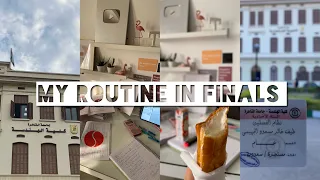 روتيني في الاختبارات النهائية "جامعة" 📚✏️| My daily routine in Final exams