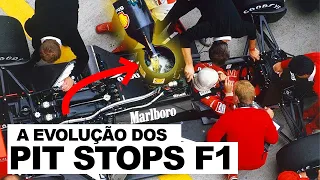 A espetacular evolução dos pit-stops na Fórmula 1