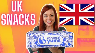 UNIVERSAL YUMS UNITED KINGDOM SNACKS UNBOXING MAY 2022 | INTERNATIONAL SNACK SUBSCRIPTION BOX