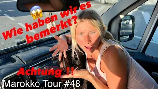 😱Mensch auf unserem Wohnmobil und will mit nach Europa | Fahrt zur Fähre | Marokko Tour #48