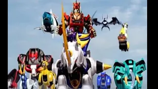 Power rangers jungle fury all megazords first fight