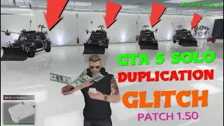 (Patched) WORKAROUND* SOLO CAR DUPLICATION GLITCH - GTA 5 PATCH 1.50 - 1,700,000 in 5 minutes