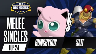 Hungrybox (Jigglypuff) vs Salt (Captain Falcon) - Melee Singles Top 8 Qualifier - The Big House