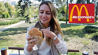 Trying McDonald's New Burgers🍔  Kyiv, Ukraine 2021🇺🇦