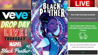 VeVe Drop Day LIVE - Black Panther #2 Marvel Comic Blindbox NFT Drop! + DC Comic Drop Strategies