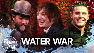 Tonight Show Water War with Zac Efron and Jason Momoa