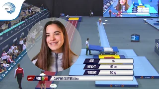 Ana CAMPOS OLIVEIRA (POR) - 2018 Double Mini Trampoline Europeans, junior final