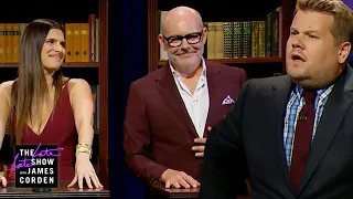 James Embarrasses Himself in Book Quiz w/ Lake Bell & Rob Corddry