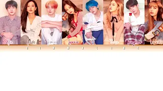 BTS and BLACKPINK sing 'BOY WITH LUV' by BTS ft.HALSEY(Color Lyrics Eng/Rom/Han)