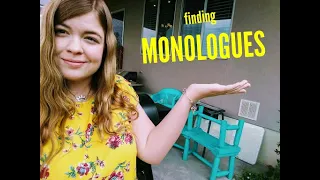 Finding a Monologue! Tips and resources | Monologues