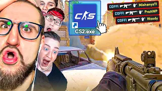 БАНДА ЮТУБА ВПЕРВЫЕ ИГРАЕТ В ММ НОВОЙ COUNTER-STRIKE 2! (CS:GO SOURCE 2)