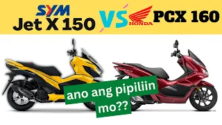 SYM Jet X 150 vs Honda PCX 160 | Side By Side Comparison | Quick Specs & Price | 2023 Philippines