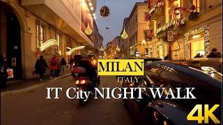 Milan - italy - It City Night Walk - My Home Office Music
