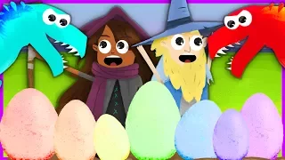 Learn Numbers Colors Counting Rainbow Eggs | Kids Learning | Early Education Dinosaurs Cartoon Hatch