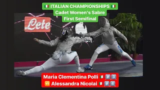 Italian Championships 2022 CWS - L4 - Maria Clementina Polli v Alessandra Nicolai