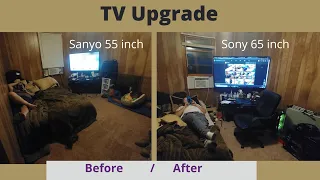 TV Upgrade 55 inch to 65 inch Install