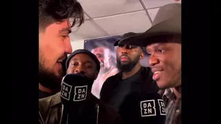 KSI gets hit by Dillon Danis ins SLOW-MO and all hell breaks loose during heated face off