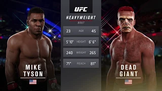 Mike Tyson vs. Dead Giant - EA sports UFC 2 - Crazy UFC 👊🤪