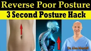 3 Second Posture Hack to Reverse Slouching Poor Posture - Dr Alan Mandell, DC