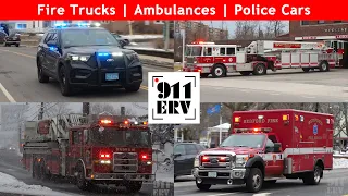 Fire Trucks, Ambulances, and Police Cars Responding | January 2023 Compilation