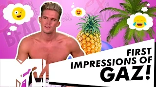 EX ON THE BEACH SEASON 5 | GAZ BEADLE FIRST IMPRESSIONS! | MTV