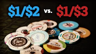 $1/$2 vs. $1/$3 - Live Poker Differences?