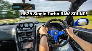 RAW SOUND! Nissan Skyline R34 POV HillClimb Run