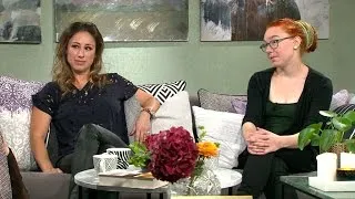 Katrin Zytomierska diskuterar kroppsideal med Maja Engström från Frisk & fri - Malou Efter tio (TV4)