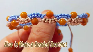 Chinese knotting beaded bracelet，How to Make a Beaded Bracelet