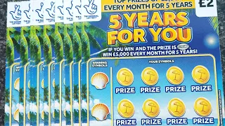 New 5 years for you scratch cards £20 in play