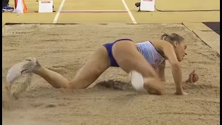 Women's Pentathlon Long Jump - European Athletics Indoor Championships Glasgow 2019