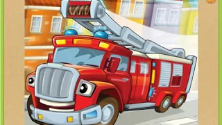Пазл Пожарная машина // Fire truck puzzle