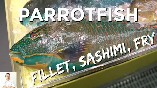 Japanese Parrotfish | Clean & Cook 2 Ways | Okinawa Street Food