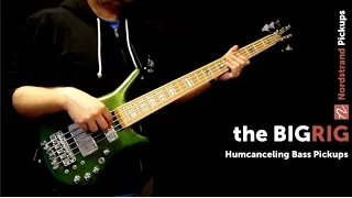 Nordstrand Pickups -  "The BIGRIG" dual 51 P hum-canceling bass pickups - Demo