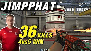 JIMPPHAT nuke game (36 kills) 4VS5 😲 CSGO Jimpphat POV