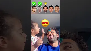 Ronaldo vs Messi vs Neymar vs Salah vs Lewandowski : With Kids 😍 #ronaldo #messi #neymar #shorts