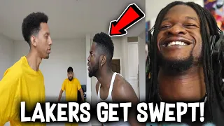 How LeBron was in the locker room after getting swept by the nuggets (REACTION)