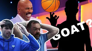 TOP 8 NBA players of all time! Family Feud | British Father and Son Reacts!